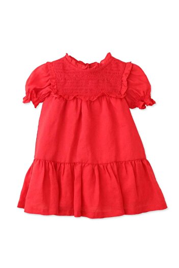 Gingersnaps Girls' Baby Dress with Short Sleeves and Soft Fabric