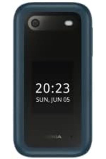 Nokia 2660 Flip 2.8 inch screen, Dual SIM Feature Phone with a Big display,Blue