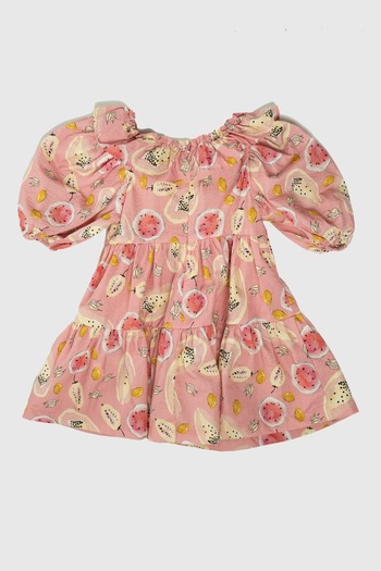 Gingersnaps Girls' Fruit Print Dress