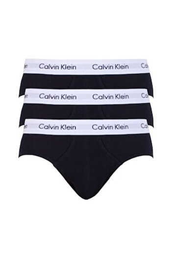 Calvin Klein , Set of men's underwear with logo waistband - 3 pairs, Black, L
