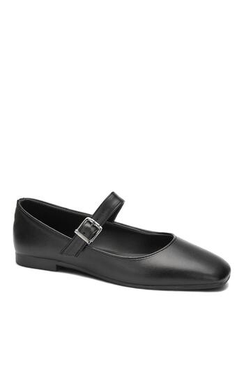 cevaplus Women's Black Ballerina for Bold Daily Use