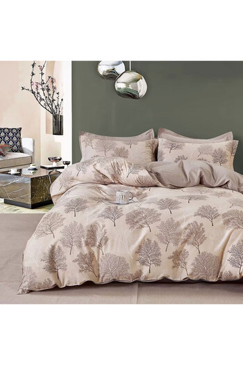 Pucioasa Printed Percale Bed Linen (Prc100) - King Size 6 Pieces