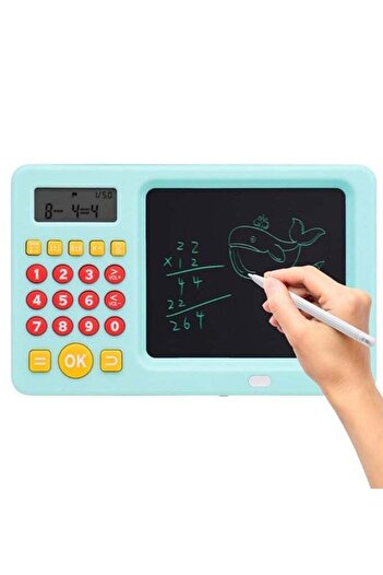 Toybox Early Education LCD Digital Calculator Drawing Pad With Stylus Pen for Math Learning