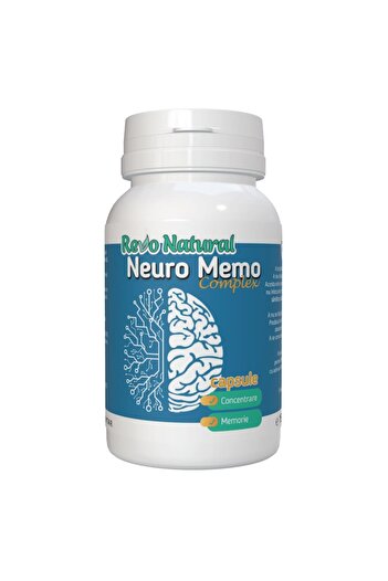 Revo Natural Neuro Memo Complex, premium food supplement for memory and concentration 60 Cps, Revo