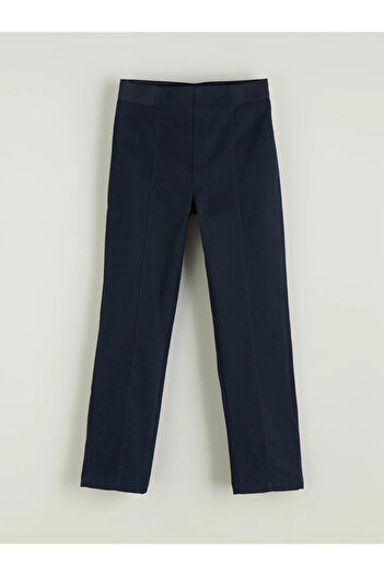 LC Waikiki Lcw Kids Navy Blue Elastic Waist Girls' Trousers