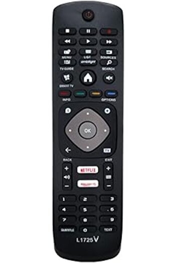The Bros L1725V Replacement Remote Control for Philips Smart LED Tv