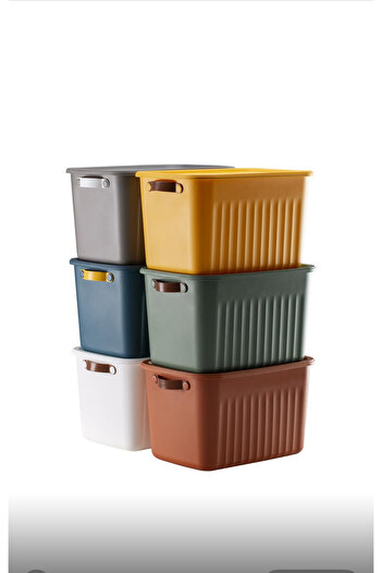 wesken Boxsis 3 Pcs 15 Lt Organizer Box with Lid Decorative Cabinet Interior Organizer