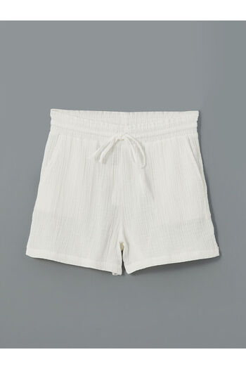 LC Waikiki New Season Women's Textured Shorts with Elastic Waist - S5Ik63Z8
