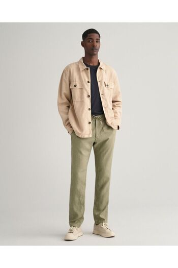 Gant Relaxed Fit Linen Drawstring Pants