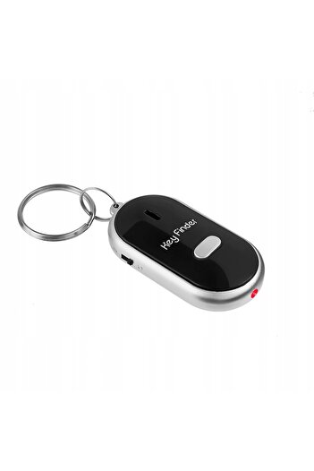 OEM Key Finder Keychain with LED, 5.7x3x1.5 cm, Black