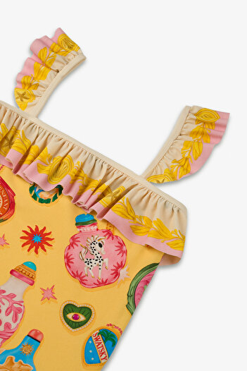 SWATSKY Girl Patterned Swimsuit
