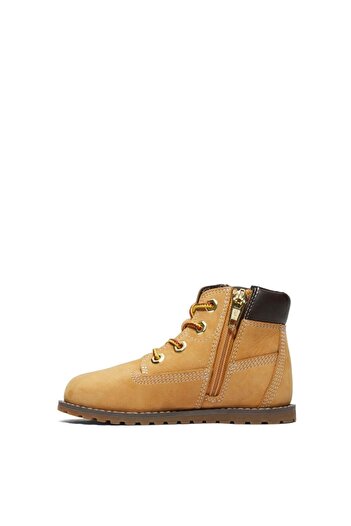 Timberland Pokey Pine Mıd Lace Up Wıth Zıp Boot Çocuk Bej Bot Tb1a125q2311