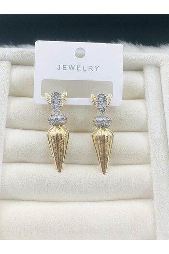 DS DİAMONDSHOP Earring Zircon Stone Model New Season Bykp-202507236