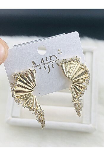 DS DİAMONDSHOP Earring Zircon Stone Model New Season Bykp-202507234