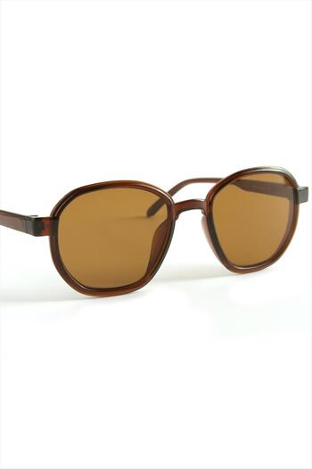 ZERO LAND Msa-Shop Oval Brown Color Sunglasses-Brown
