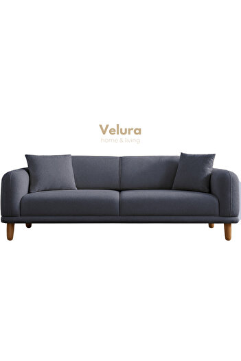 Velura Home & Living Lara Üçlü Koltuk & 3 ' lü Kanepe - Mavi