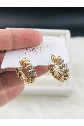 DS DİAMONDSHOP Earring Zircon Stone Model New Season Bykp-202507237