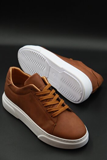 Sanvio Tarzkar Men's Brown Daily Orthopedic Stitched Lightweight Eva Sole Walking Guaranteed Sports Shoes Sneakers