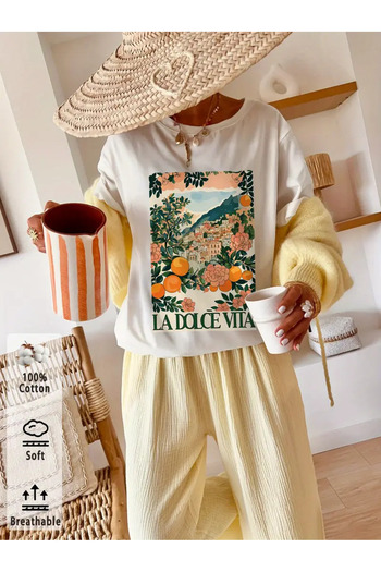 sole stories Premium Oversize κοντομάνικο μπλουζάκι με στάμπα