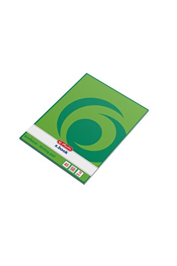 Herlitz Caiet X.book Veline A5, Culoare Verde, Material Hârtie, 50 de Coli, Format Simplu