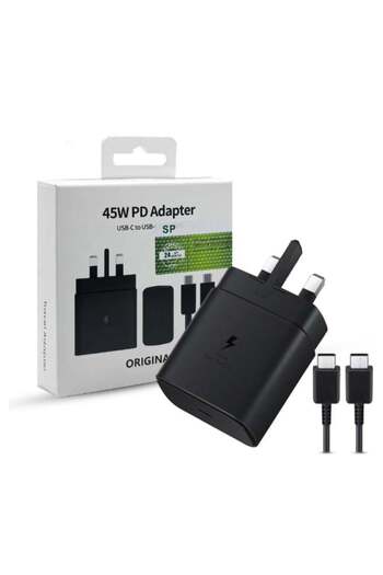 GENERAL 45W PD Wall Charger with USB-C to USB-C Cable - Fast and Efficient Charging