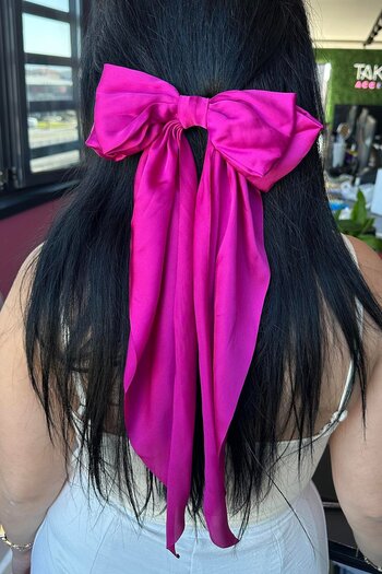TAKIŞTIR Pink Color Ribbon Figured Vending Machine Buckle