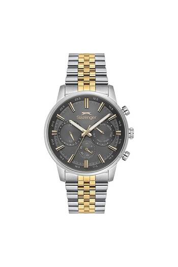 Slazenger Sl.09.2453.2.06 Quartz Steel Gold/Gray Black Dial 43 mm Men's Watch