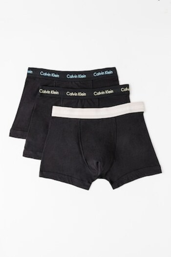 Calvin Klein , Set de boxeri cu logo - 3 perechi, Negru stins, Albastru deschis, Grej, S