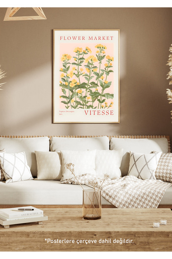 One Little Happiness Table Aesthetic Wall Painting, Frameless Painting
