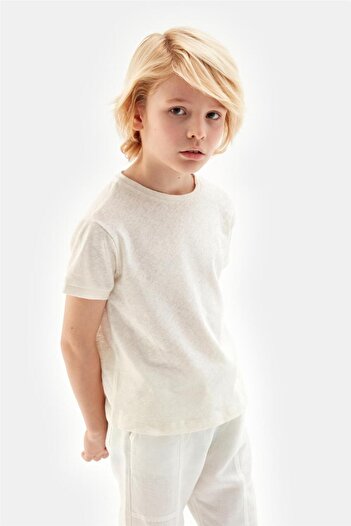 Nebbati Boy Ecru Tshirt