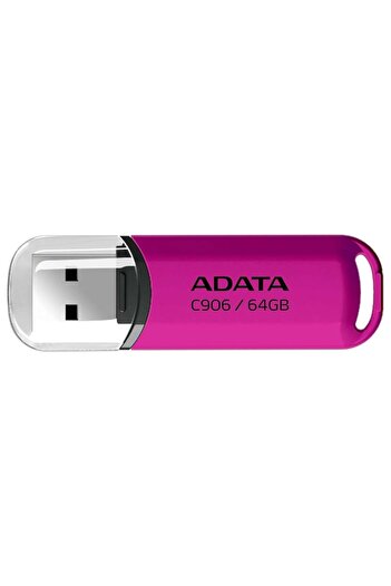 Adata AC906 64G USB Stick, USB 2.0, Compact and Reliable, Pink