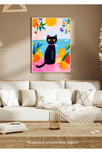 One Little Happiness Table Aesthetic Wall Painting, Frameless Painting