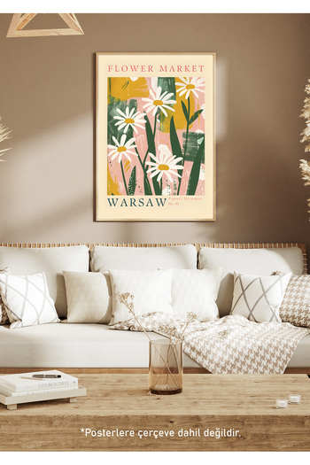 One Little Happiness Table Aesthetic Wall Painting, Frameless Painting
