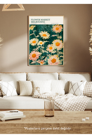 One Little Happiness Table Aesthetic Wall Painting, Frameless Painting