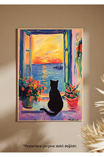 One Little Happiness Table Aesthetic Wall Painting, Frameless Painting