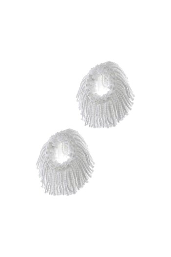 bigshot Set 2 x Microfiber Refill for Rotating Mop, Plastic Snap Diameter 16 cm, White