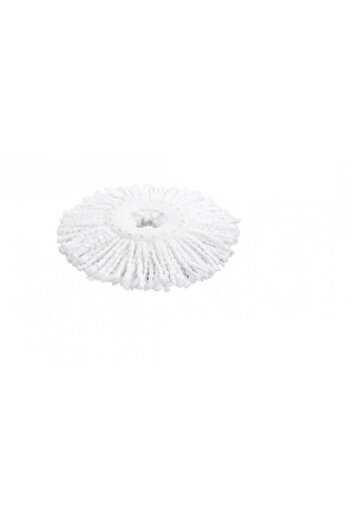 WIS Package with Set of 5 Rotating Mop Refills - White + Set of 3 Multicolor Microfiber Towels 40x40 cm