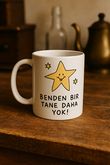 çokaş Pack of 3 Motivational Text Printed Porcelain Mug
