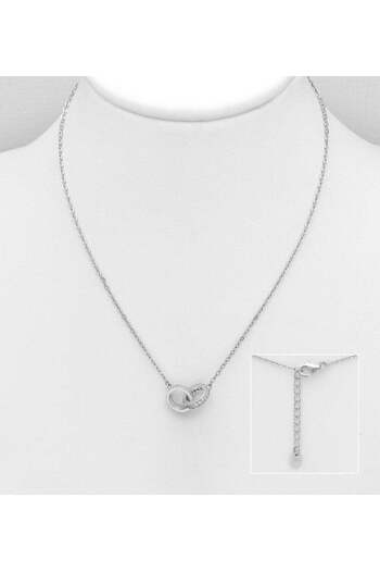 OEM Colier din argint Double Charm