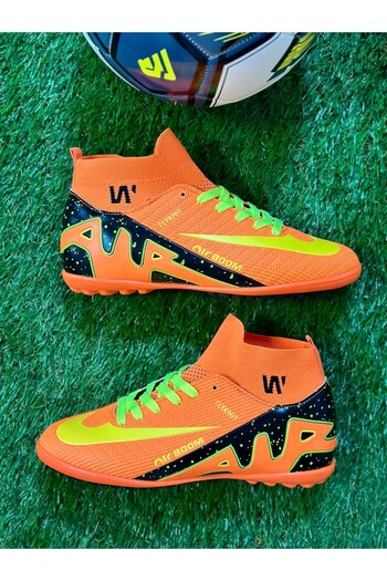 Walked Men's Children's Adult Marcuriel Siperfly Toothless Turf Football Shoes with Socks