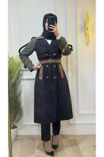 Tebrikler tekstil Women's Summer Fashionable and New Trench Coat Model M9064