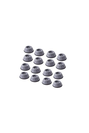 Telemag Set of 16 anti-noise and anti-slip feet, vibration damping supports for washing machines, shock abso