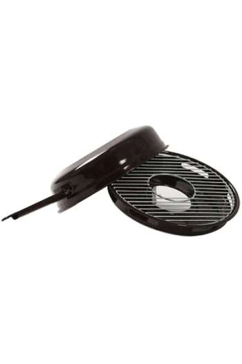FOXMAG24 Gas stove grill, FOXMAG24, with stainless steel lid, black