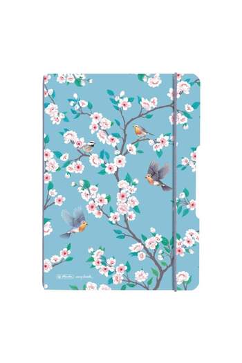 Herlitz My.book Flex Notebook A5, Color Multicolor, Material PP, 40 Sheets, Ruled Format, Ladylike Birds