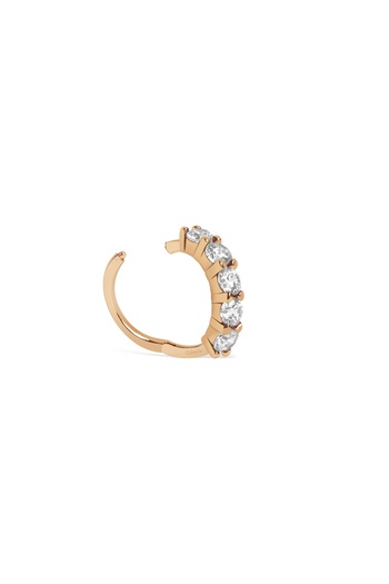 Diamond Line-Gülaylar 14 Ayar Rose Altın Halka Piercing