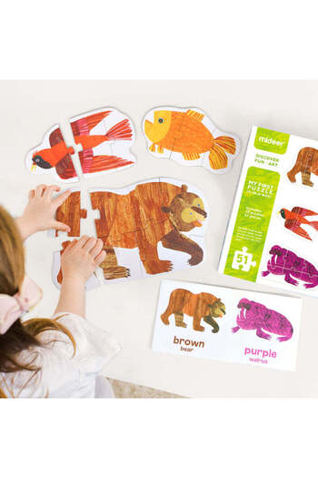 Mideer Eğitici ve Renkli İlk Yapboz Seti Eric Carle’dan ilham alan puzzle (2+ Yaş)