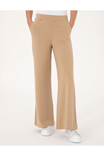 Pierre Cardin Beige Flare Fit Modal Blend Sweatpants 50314962-Vr011