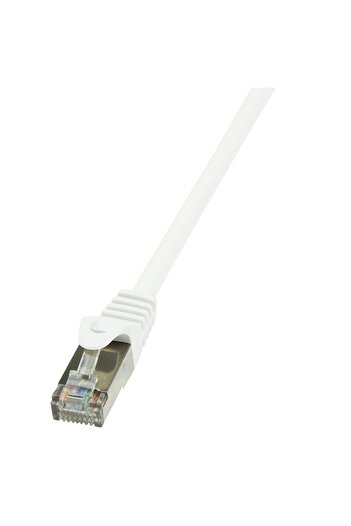LogiLink Cablu FTP Cat6, cupru-aluminiu, 15 m, alb, AWG26, ecranat CP2101S