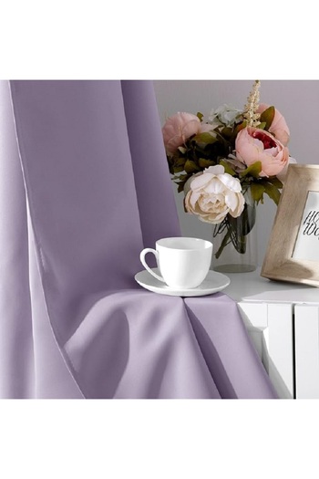 Metropolitan Concept Set of 2 blackout curtains, worked on staple rings
