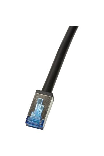 LogiLink Cablu S/FTP Cat6a, cupru-aluminiu, 3 m, negru, AWG26, dublu ecranat